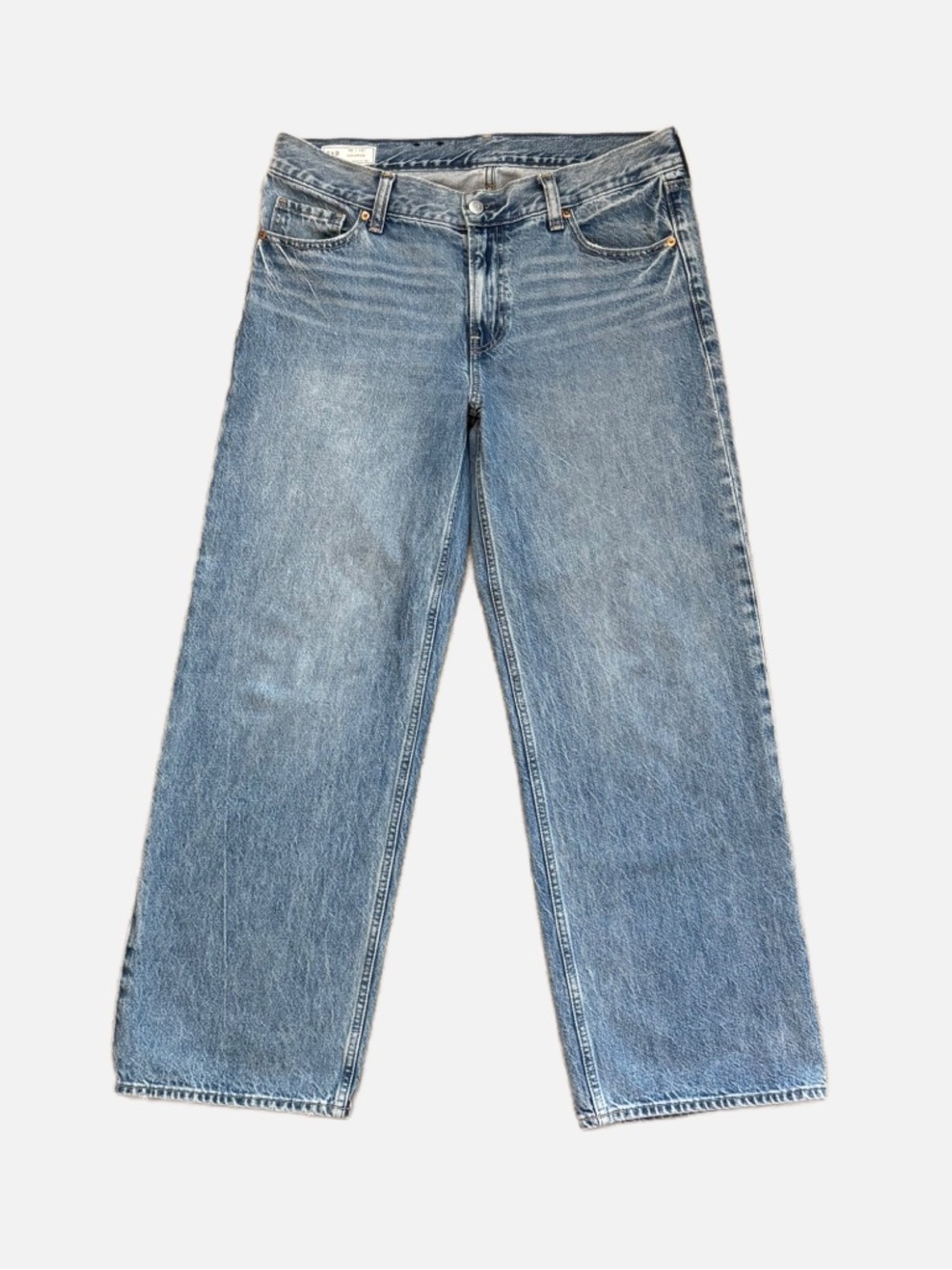 GAP Vintage-Inspired Wide Leg Jeans in Light Blue
